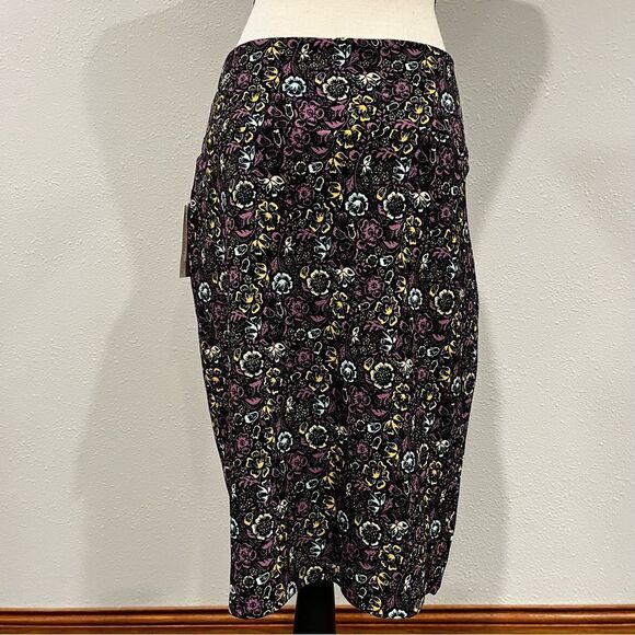LuLaRoe floral print midi Cassie skirt - Picture 3 of 8